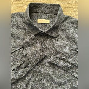 ETRO - all cotton blue coral pattern dress shirt Size 43